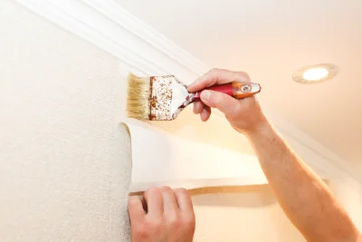 Pose de papier peint à Brinckheim — revêtements muraux et toiles de verre